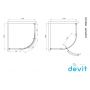 Devit Comfort FEN1223 Душевая кабина 100x100