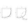 Devit Comfort FTR1123 Душовий піддон 90x90