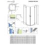 Душевая кабина Radaway Essenza Pro Black 10096090-54-01R 90 см. R (половина)