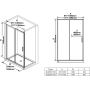 Душові двері Ravak Blix Slim X0PMG0C00Z1 BLSDP2-120 Transparent