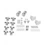 Lidz Latwa SC90x90.SAT.MID.GR Душевая кабина полукруглая, стекло тон. 4 мм + Lidz Душевой поддон KAPIELKA ST90x90x26, с панелью