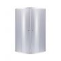 Lidz Latwa SC90x90.SAT.MID.GR Душевая кабина полукруглая, стекло тон. 4 мм + Lidz Душевой поддон KAPIELKA ST90x90x26, с панелью
