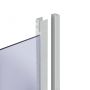 Lidz Latwa SC90x90.SAT.MID.GR Душевая кабина полукруглая, стекло тон. 4 мм + Lidz Душевой поддон KAPIELKA ST90x90x26, с панелью