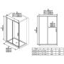 Душові двері Ravak Blix Slim X0PMG0300Z1 BLSDP2-120 Transparent