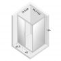 New Trendy New Varia D-0189A/D-0104B Душевая кабина 100х80 см.