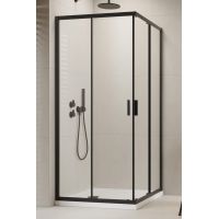 Комплект душевая кабина Alienta C 90х90 Black поддон Tinos C Compact сифон HC26CLMB Black RADAWAY