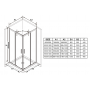 Душова кабіна Ravak Blix X1XM70C00Z1 BLSRV2K-90 Transparent (половина)