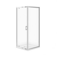 Угловая душевая кабина Cersanit Arteco 90х90х190 с поворотной дверью прозрачное стекло