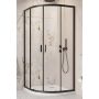 Комплект душевая кабина Alienta A 90х90 Black поддон Tinos A Compact сифон HC26CLMB Black RADAWAY