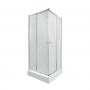 Набор Qtap душевая кабина Presto CRM1099SP5 Pear 1970x900x900 мм + поддон Tern 309912C 90x90x12 см с сифоном