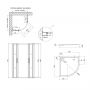 Набор Qtap душевая кабина Taurus BLA1099AC6 Clear 2020x900x900 мм + поддон Robin 309912C 90x90x12 см с сифоном