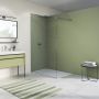 Ronal STR4P1005007 WALK-IN EASY Душова фіксована перегородка, скло прозоре, проф.алюм-хром