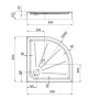 Душовий піддон Primera Frame FTQ2090 (90x90 см.)