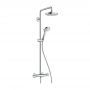 Душевая система Hansgrohe Croma Select S 180 2jet Showerpipe EcoSmart с термостатом 9 л/мин, хром/белый (27254400)