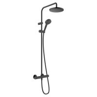 Душова система Hansgrohe Vernis Blend Showerpipe 200 1jet EcoSmart з термостатом, Matt Black (26089670)
