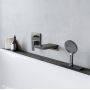 Шланг для лійки Hansgrohe SBox Square 1,45 м виразний в борт ванни, Brushed Black (28010340)