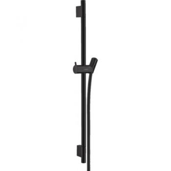 Душова штанга Hansgrohe Unica S Puro 65 см зі шлангом, чорний матовий (28632670)