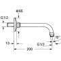 Кронштейн для душа Grohe Relexa 218 мм. 27406000