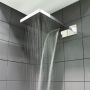 Верхній душ Paffoni CASCADE 530x160 мм, сталь (ZSOF099ST)