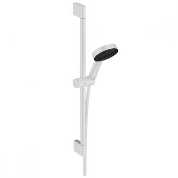 Душовий набір Hansgrohe Pulsify Select Relaxation 105 3jet 65 см EcoSmart, Matt White (24161700)