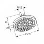Kludi A-QA 6651139-00 верхний душ Ø 245 мм