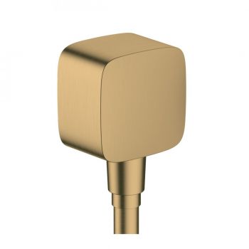 Шлангове під'єднання Hansgrohe FixFit E зі зворотним клапаном, Brushed Bronze (26457140)