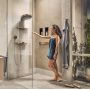 Шланговое подключение Hansgrohe Porter 500 Rainfinity с полочкой R, Brushed Bronze (26858140)