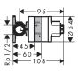 Hansgrohe 29235180 Прихована частина змішувача
