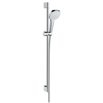 Душовий набір Hansgrohe Croma Select E 1jet 90 см EcoSmart, хромований/білий (26595400)