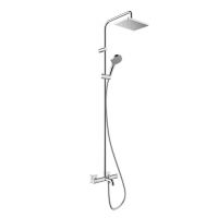 Душова система Hansgrohe Vernis Shape Showerpipe 230 1jet EcoSmart з термостатом для ванни, хром (26098000)