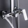 Душевая система для кабины Qtap Capricorn на три потребителя (с изливом) 53103KNC Chrome