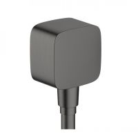 Шлангове під'єднання Hansgrohe FixFit E зі зворотним клапаном, Brushed Black Chrome (26457340)