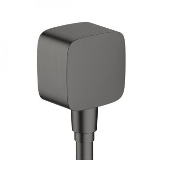 Шлангове під'єднання Hansgrohe FixFit E зі зворотним клапаном, Brushed Black Chrome (26457340)