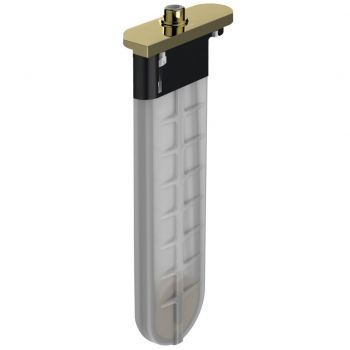Шланг для лійки Hansgrohe SBox Square 1,45 м виразний в борт ванни, Polished Gold Optic (28010990)