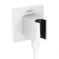 Шлангове приєднання Hansgrohe FixFit Porter E з тримачем, Matt White (26889700)