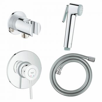 Набір для гігієнічного душу Grohe BauClassic, хром (UA11104802)