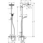 Душевая система Hansgrohe Crometta E 240 Showerpipe 27298000  