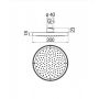 Верхний душ Nobili Components AD139/10CBM