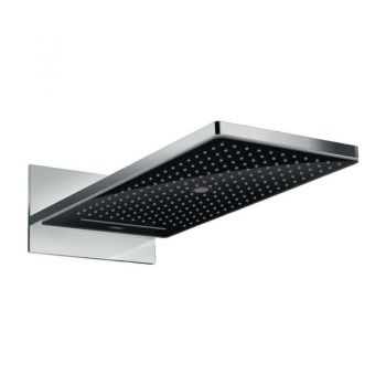 Верхній душ, Hansgrohe Rainmaker Select, 580х260 3jet, Чорний / Хром (24001600)