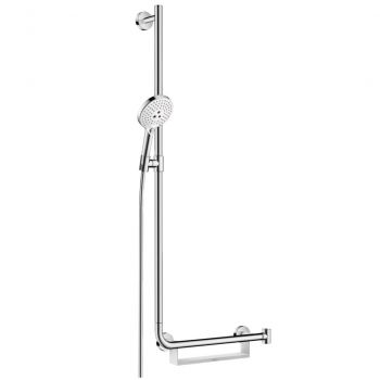 Душевой набор Hansgrohe Raindance Select S 120/110 см 3Jet Left, White/Chrome (26325400)
