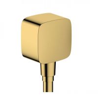 Шлангове під'єднання Hansgrohe FixFit E зі зворотним клапаном, Polished Gold Optic (26457990)