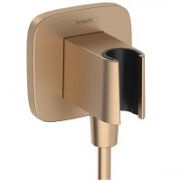 Шлангове підключення Hansgrohe FixFit Porter Q з тримачем, Brushed Bronze (26887140)
