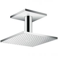 Верхній душ AXOR Showersolutions 240х240 2jet держатель зі стелі, хром (35312000)