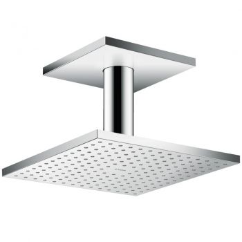 Верхній душ AXOR Showersolutions 240х240 2jet держатель зі стелі, хром (35312000)