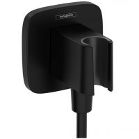 Шлангове підключення Hansgrohe FixFit Porter Q з тримачем, Matt Black (26887670)