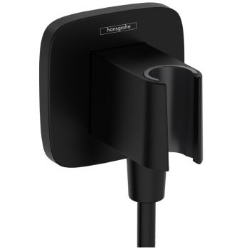 Шлангове підключення Hansgrohe FixFit Porter Q з тримачем, Matt Black (26887670)