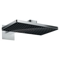Верхній душ Hansgrohe Rainmaker Select 460 1jet з кронштейном, чорний / хром (24003600)