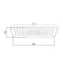 Лейка для верхнего душа Qtap Hlavova 260x180 мм прямоугольная QTHLA107CRM45784 Chrome/Black