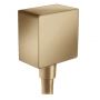 Шлангове з'єднання для душа Hansgrohe FixFit Square, шліфована бронза (26455140)