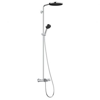 Душова система Hansgrohe Pulsify S Puro Showerpipe для ванної 260 1jet EcoSmart Ecostat Fine, Chrome (24232000)